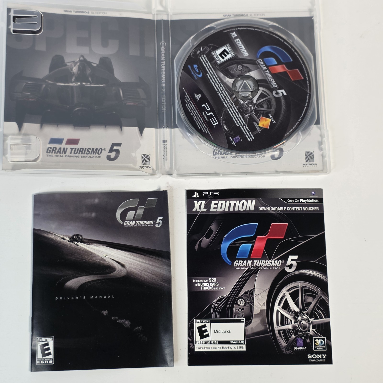 Gran Turismo 5 (Sony PlayStation 3, PS3) XL Edition Complete