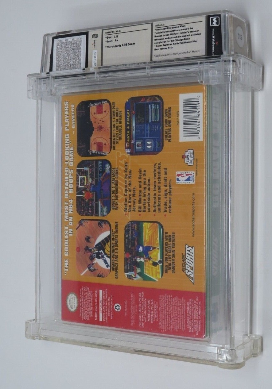 NBA Jam ’99 Basketball Nintendo 64 N64 Sealed Video Game Wata Graded 7.5 A+