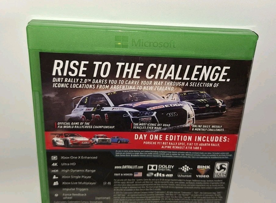 DiRT Rally 2.0 DAY ONE EDITION Microsoft Xbox One 2019 The Codemasters EUC CIB