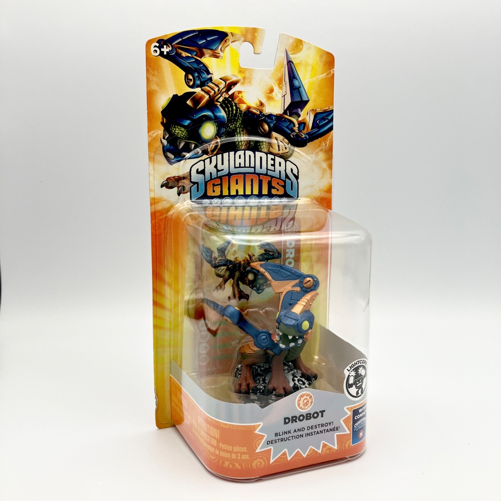Skylanders Giants Drobot Lightcore Figure NIB Activision NEW SEALED