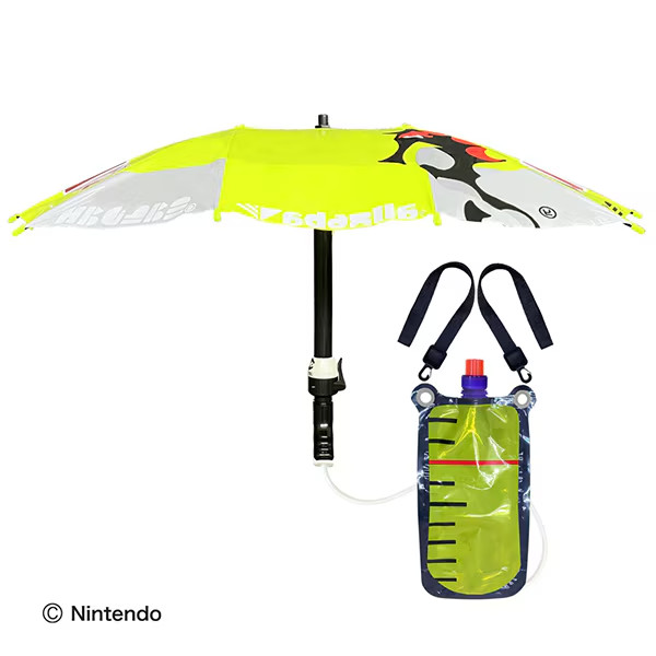 Water Gun Water Play Splatoon 3 para-shelter with ink tank Yellow NEW JAPAN 2025