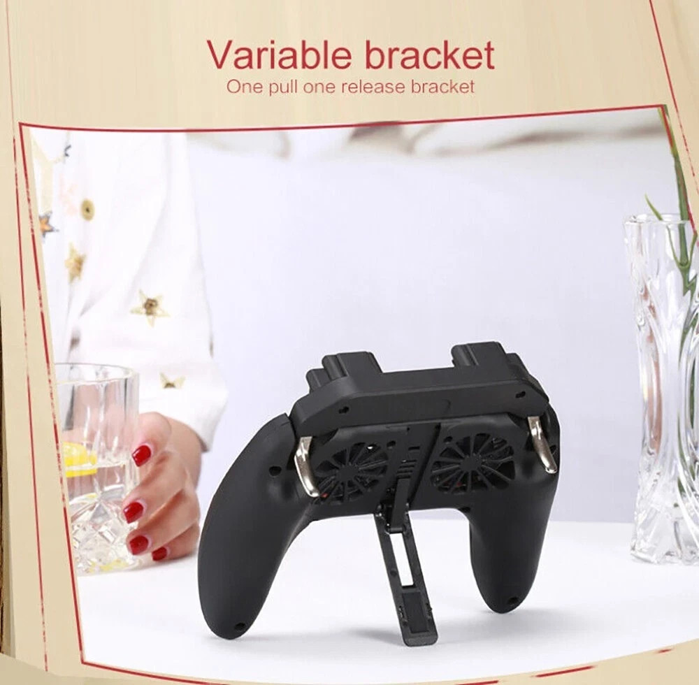 H10 Mobile Gaming Controller Grip Dual Cooling Fans 5000mAh Rechargeable iPhone