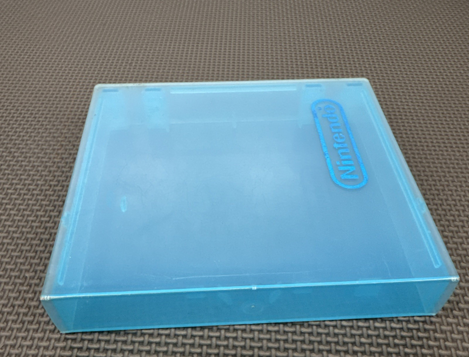 Nintendo Clear Blue Plastic NES Cartridge Hard Clamshell Case