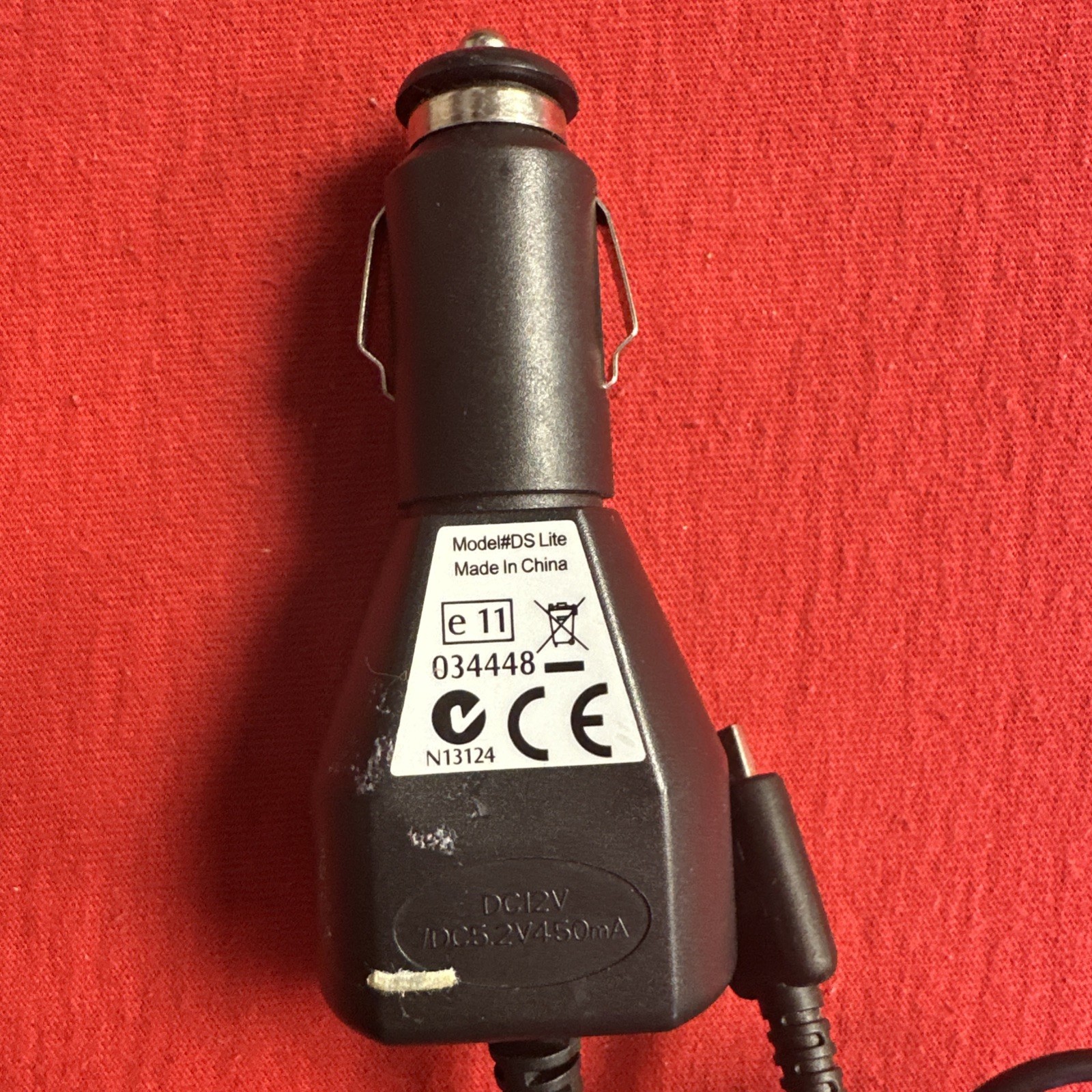 Nintendo DS Car Charger Original Good Condition DC 12v / DC 5.2V 450mA