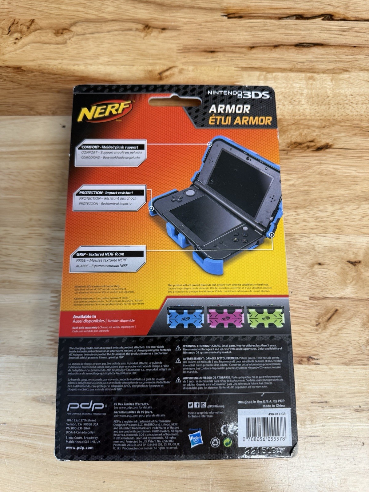 NERF Armor Case for Nintendo 3DS XL/New 3DS XL Foam Impact Resistant Green/Black