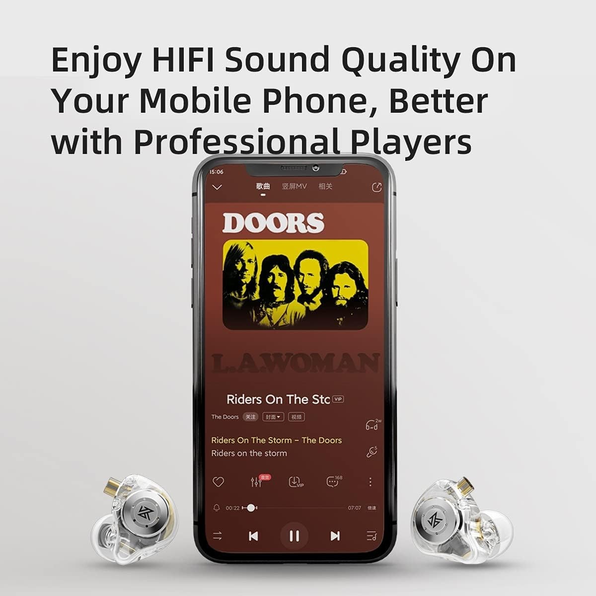 HiFi KZ EDX PRO In-Ear Monitors – Detachable Cable & Deep Bass Experience