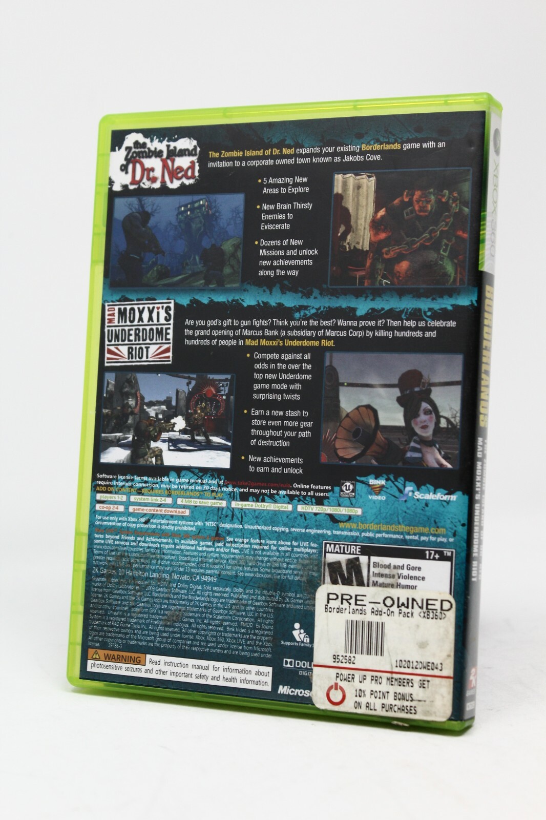 Borderlands Add-On: The Zombie Island of Dr. Ned & Mad Moxxi’s Underdome Riot