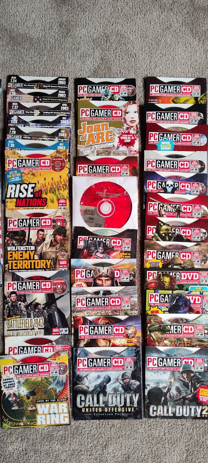 109 Computer Gaming World PC Video Game Demo Disc Lot Vintage 1999 to 2011