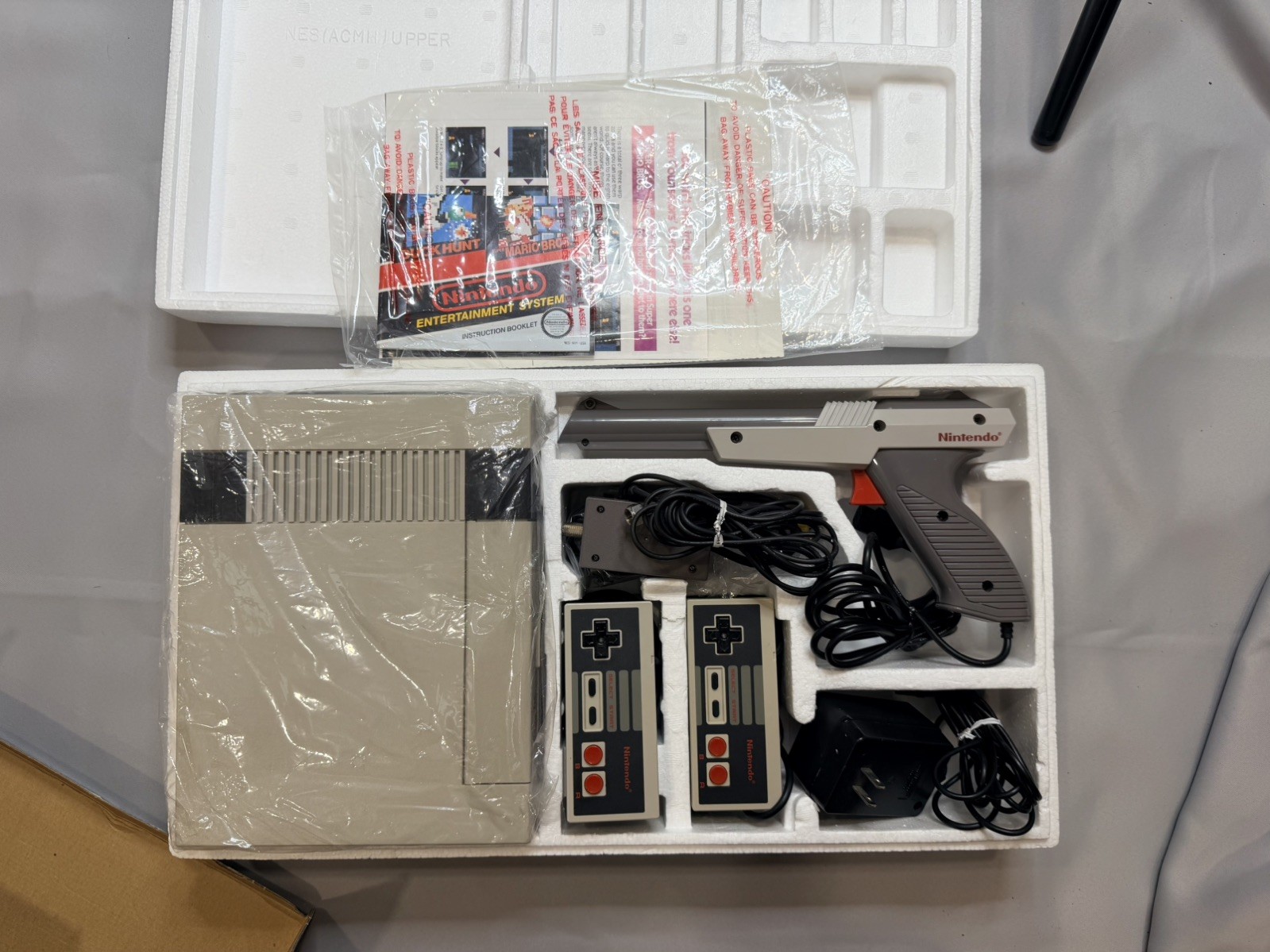 NES Nintendo Entertainment System Action Set – In Original Box Mario Duck Hunt