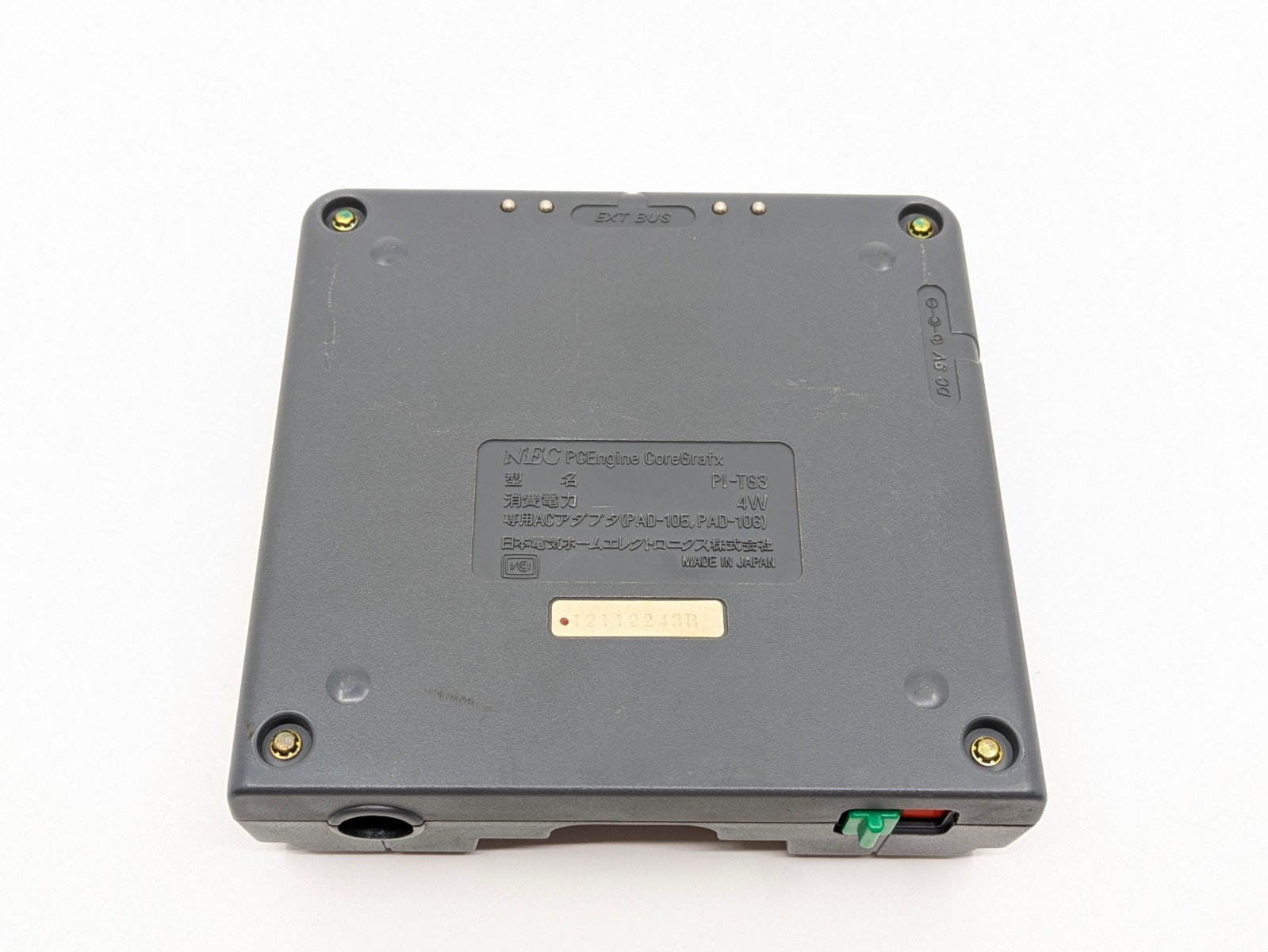 NEC PC Engine Core Grafx (PI-TG3) Tested Complete Set Controller PAD-105 AC