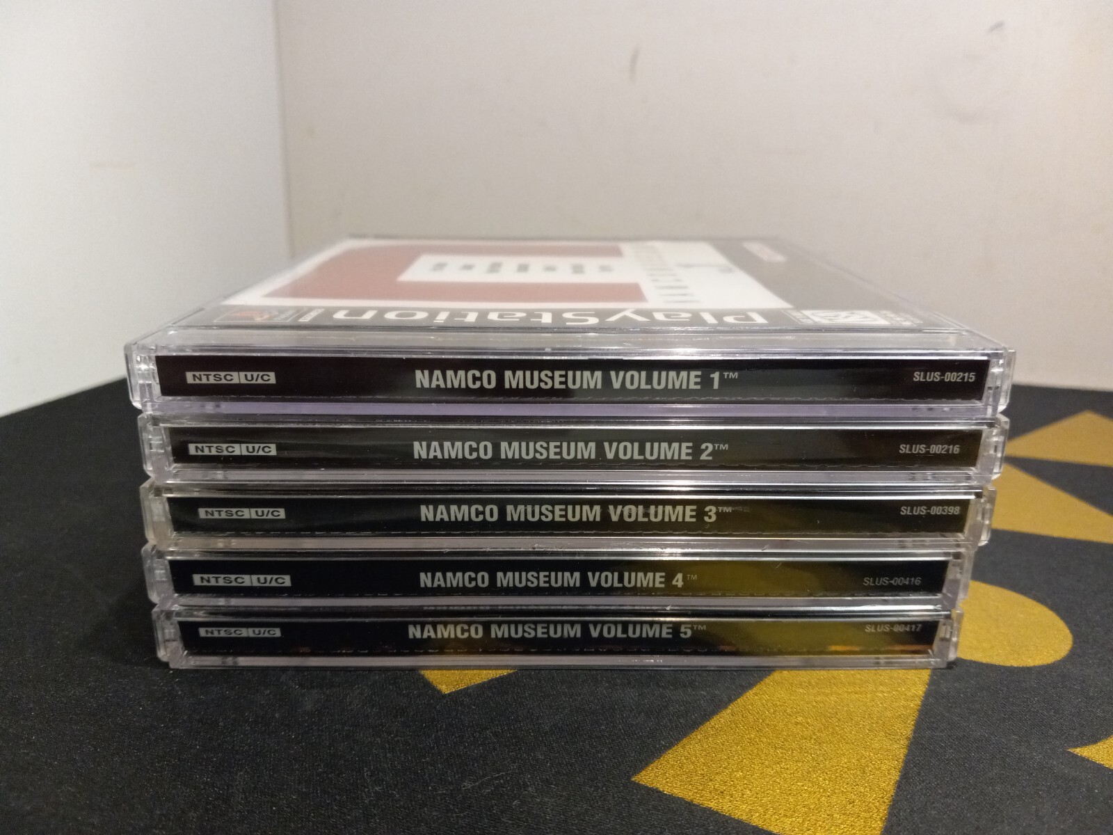 Namco Museum Vol. 1, 2, 3, 4 & 5 Complete Set Black Label for PlayStation 1 PS1