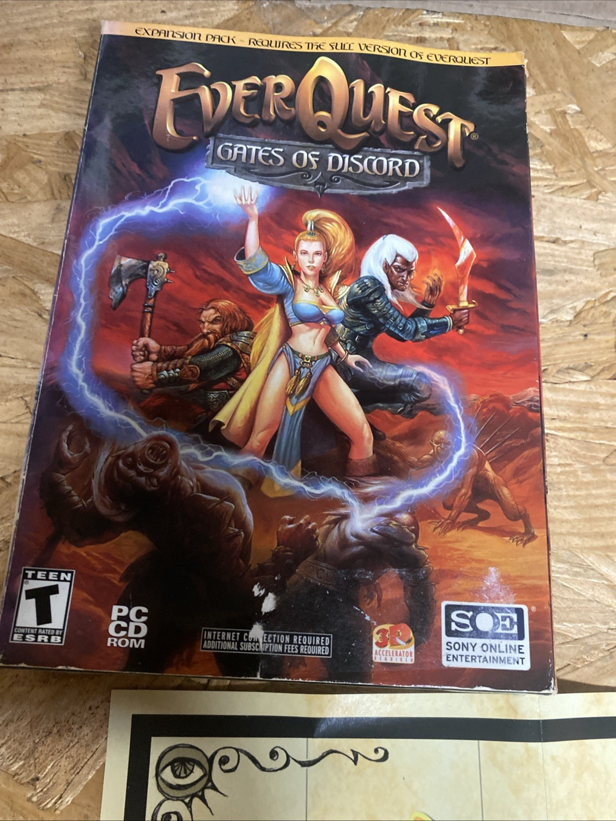 EverQuest Gates of Discord PC Box & Game & Map