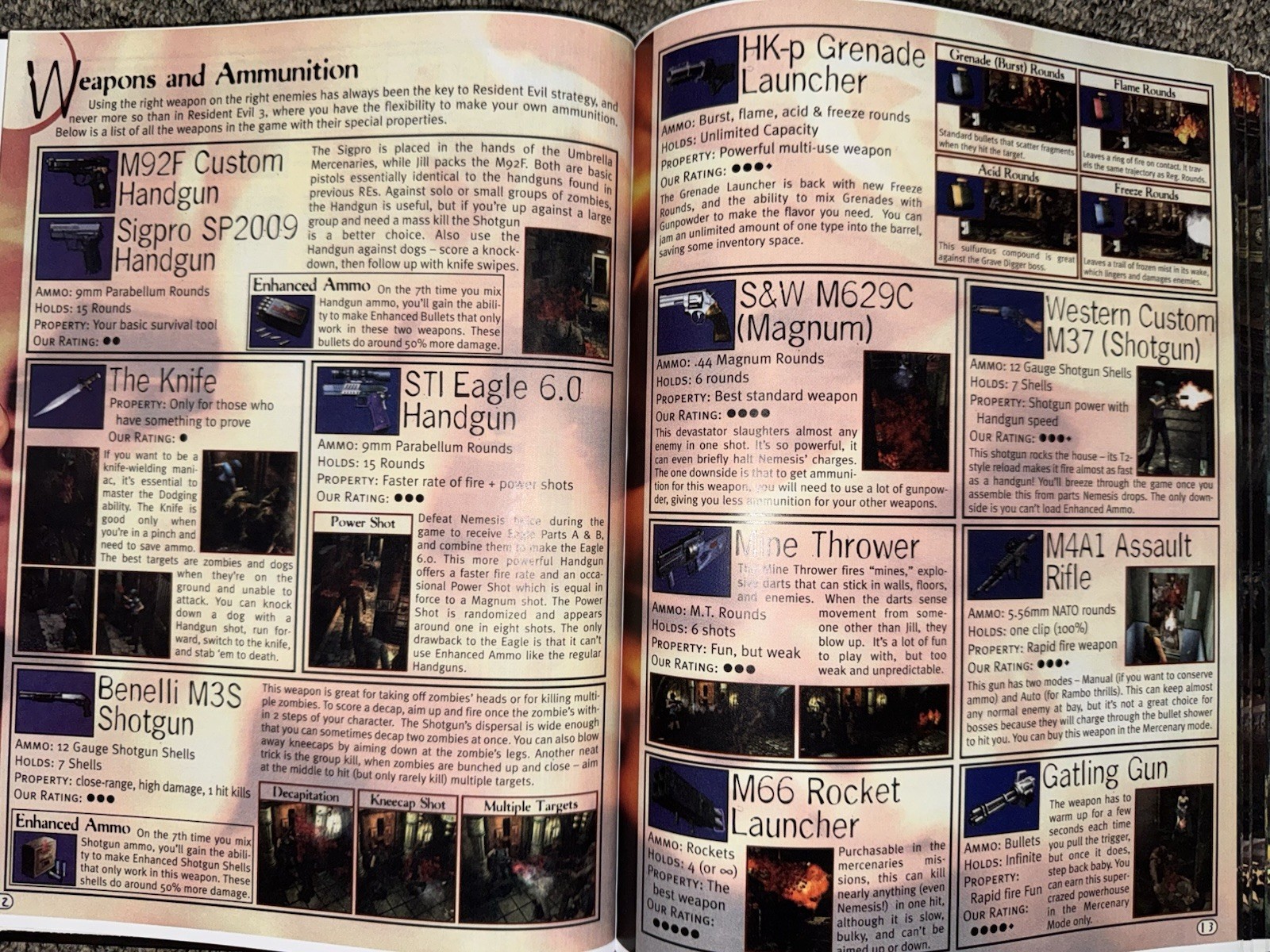 Resident Evil 3: Nemesis Versus PS1 Custom Hardcover Complete Strategy Guide