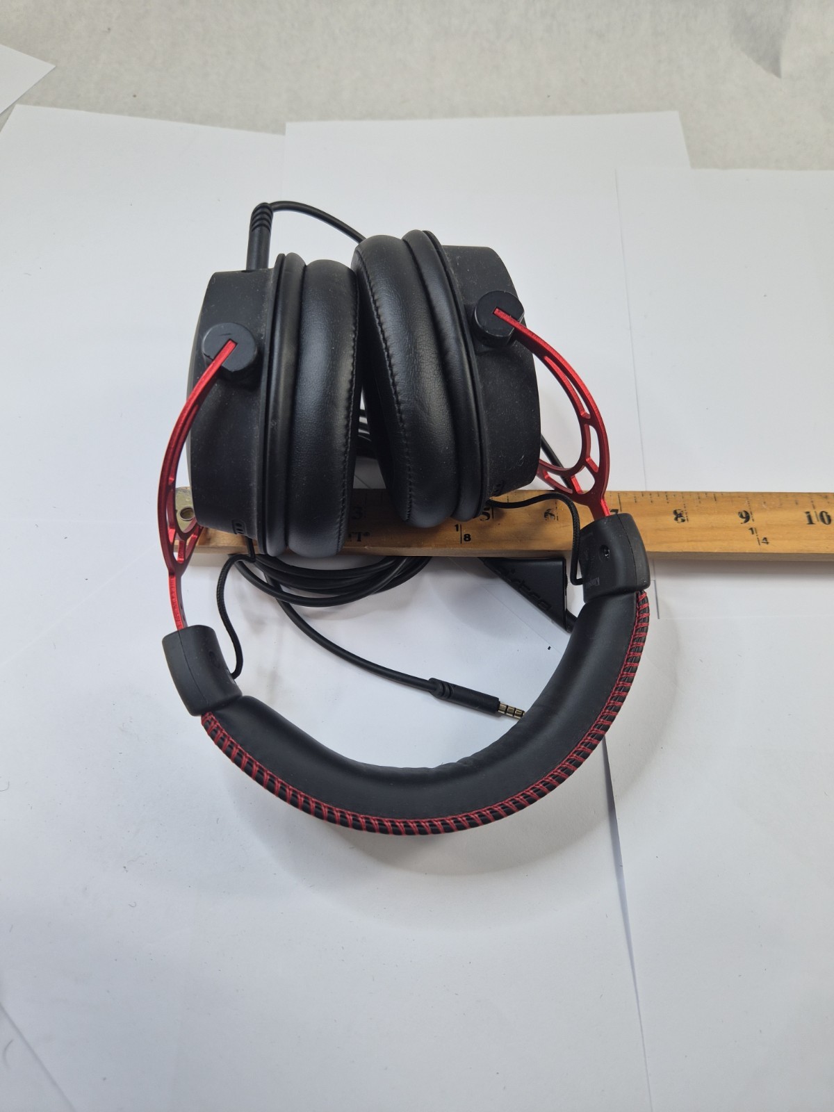 Used Hyper X Cloud 3 Wired Gaming Headset – Black/Red, No Mic