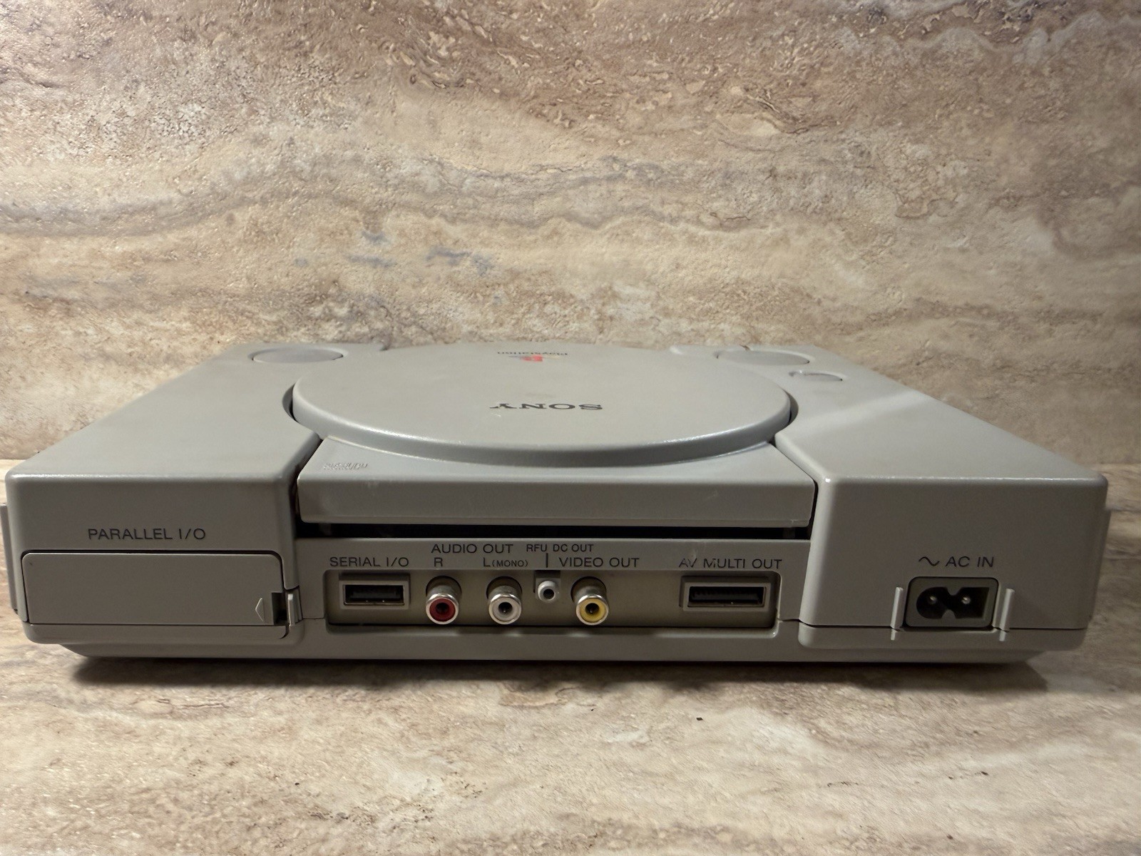 Sony PlayStation One PS1 Video Game Console Gray Box Demo Foam Memory Card