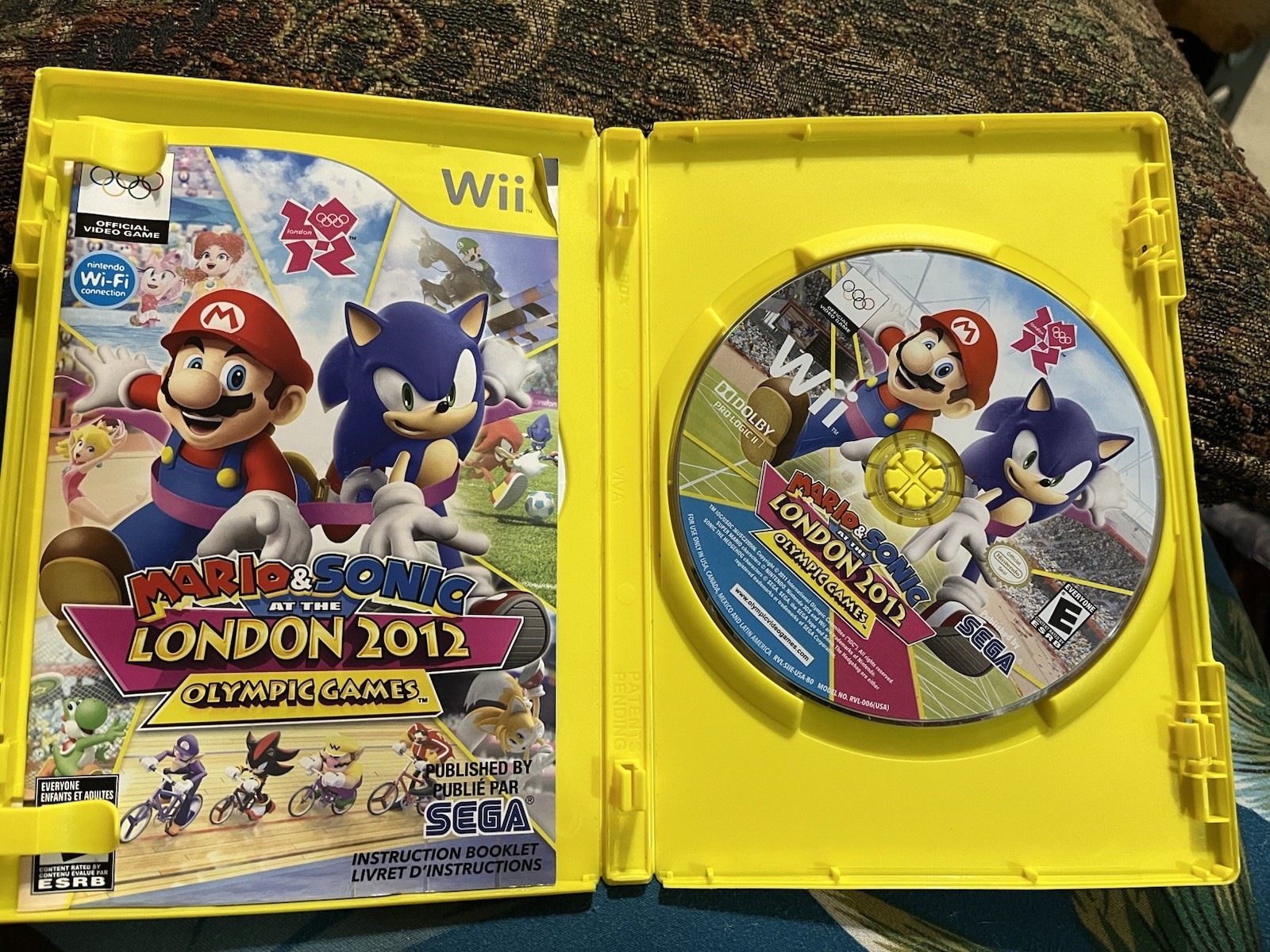 SEGA Mario & Sonic London 2012 Olympic Games Wii E NTSC-U/C 2011 Manual