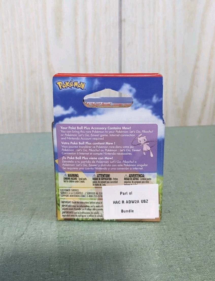 Pokemon Let’s Go Pikachu Poke Ball Plus (BOX ONLY)