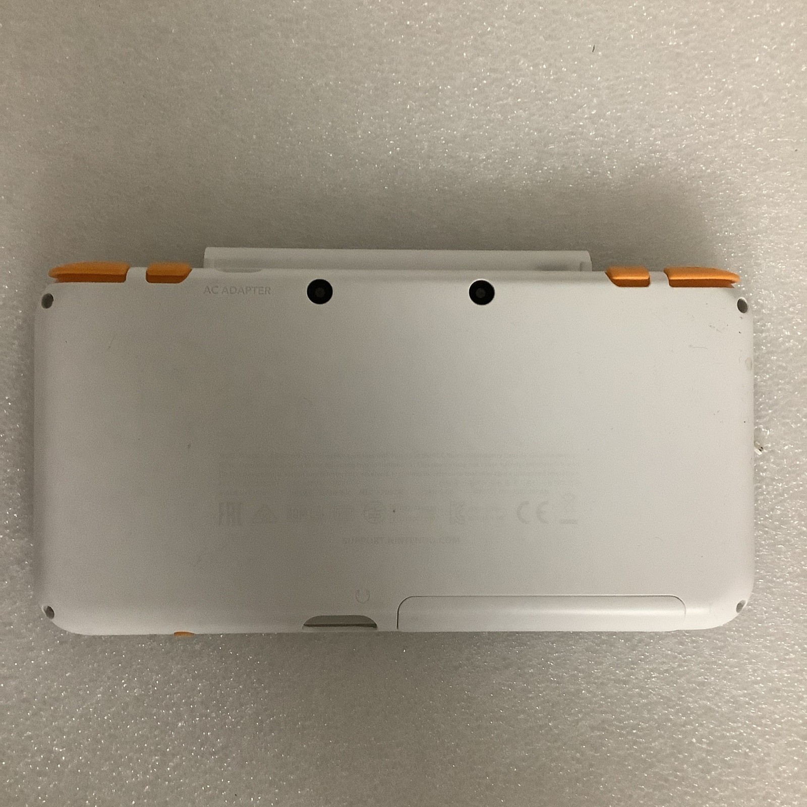 Nintendo New 2ds XL Back Cover White Orange Buttons “A”