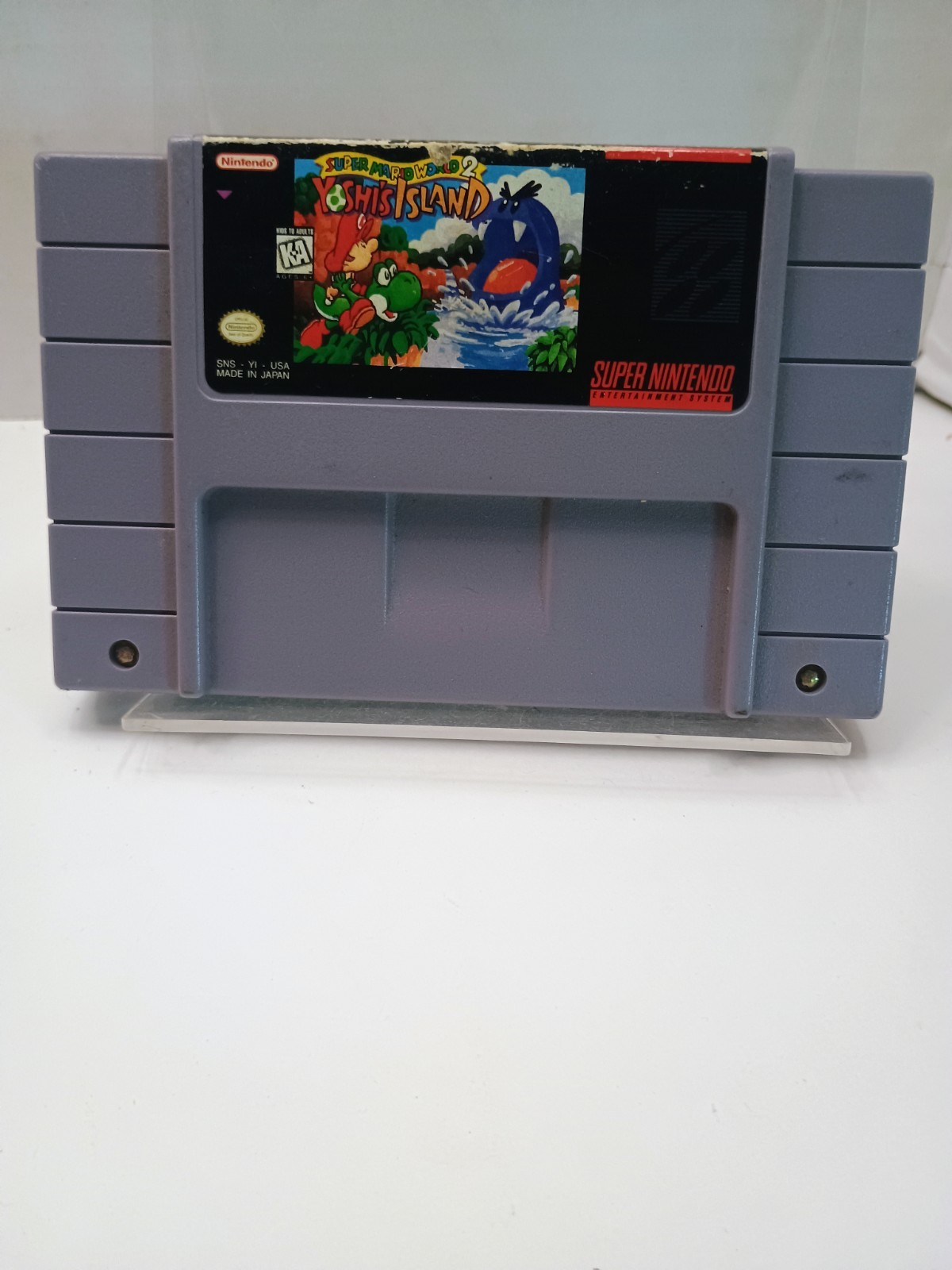 Nintendo Super Mario World 2: Yoshi’s Island for SNES Game Cartridge Authentic
