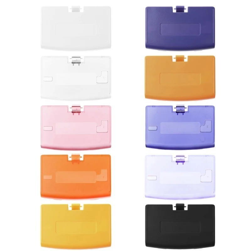 Battery Cover for Nintendo Game Boy Advance GBA Door Black/Glacier/Fuschia/Clear