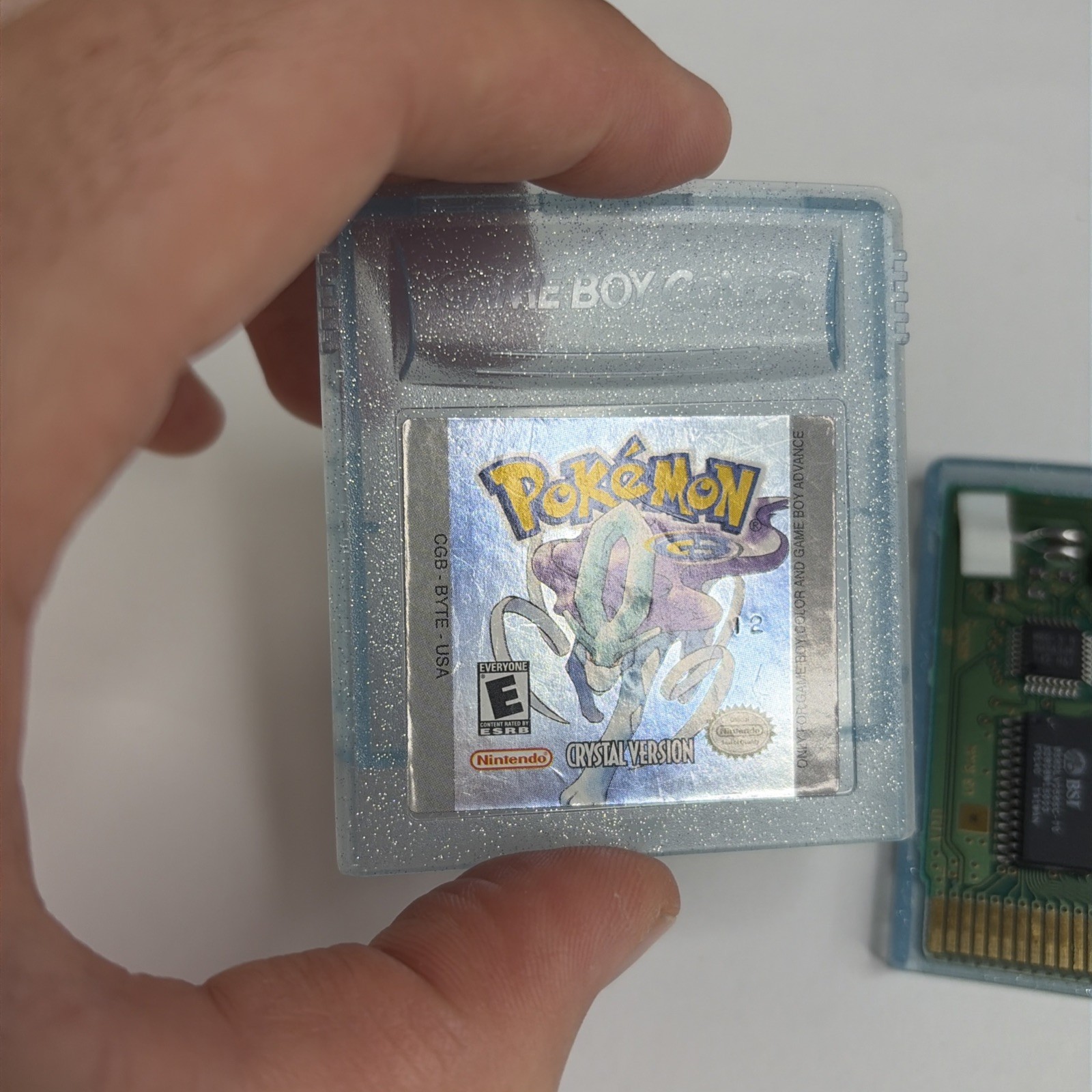 CLEAN Pokemon: Crystal Version GBC (Game Boy Color, 2001) New Battery Authentic