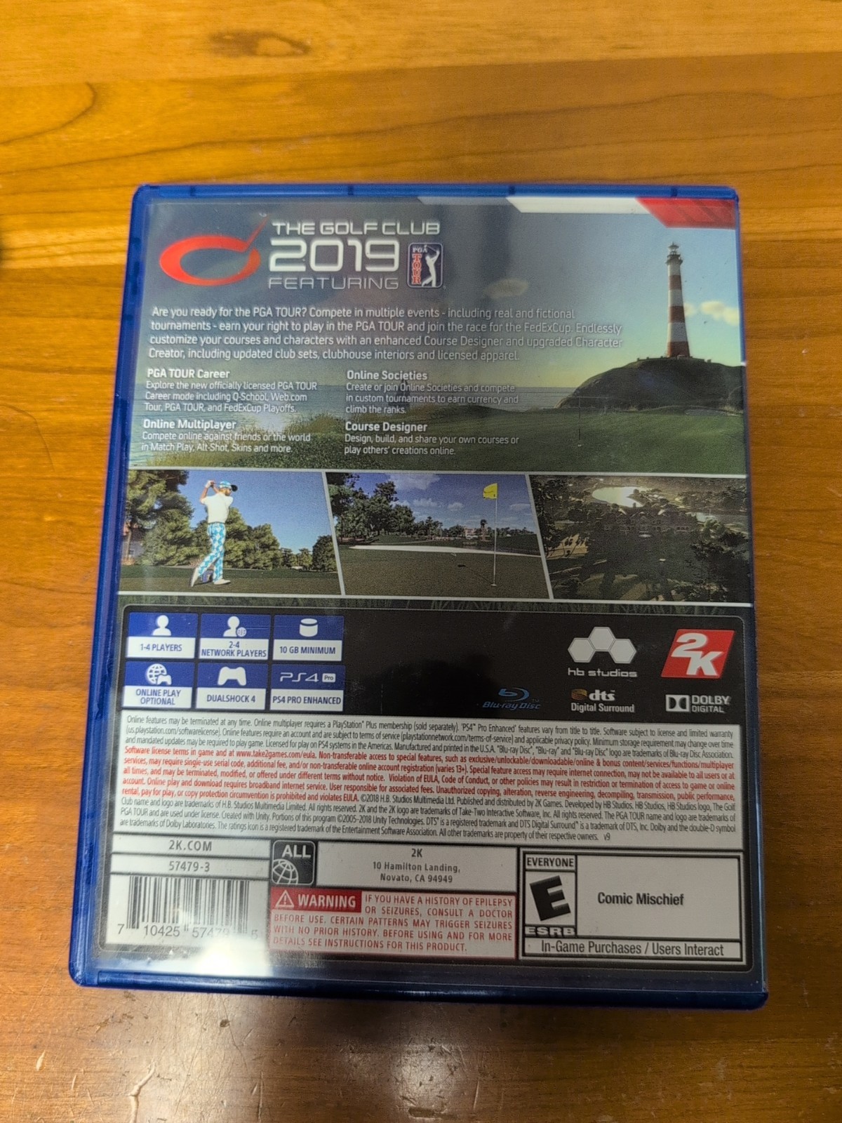 PlayStation 4 Golf Club 2019 Featuring PGA Tour 2K PS4 Complete CIB Tested