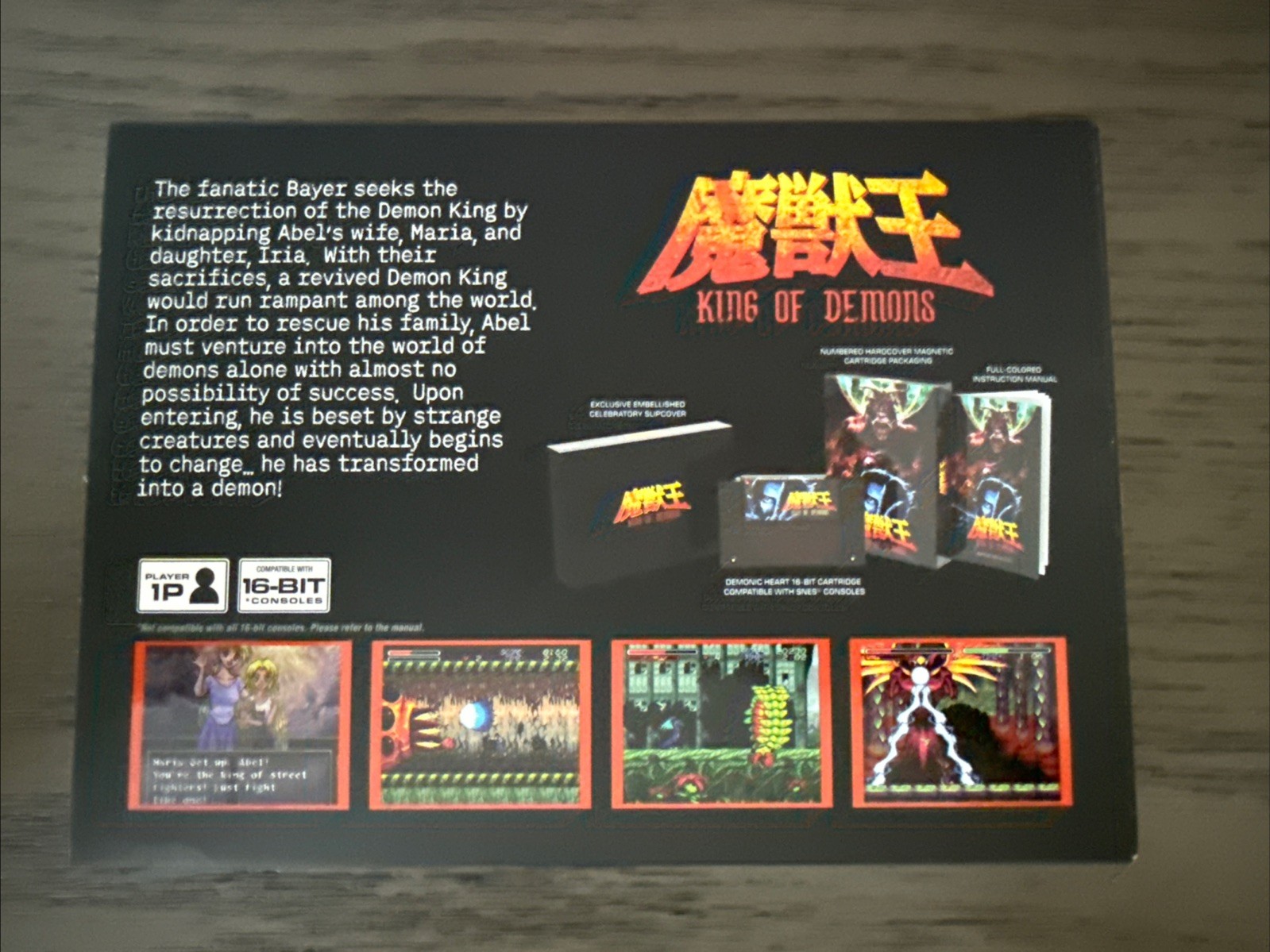 King Of Demons Retro-Bit SNES Game Super Nintendo Limited Edition