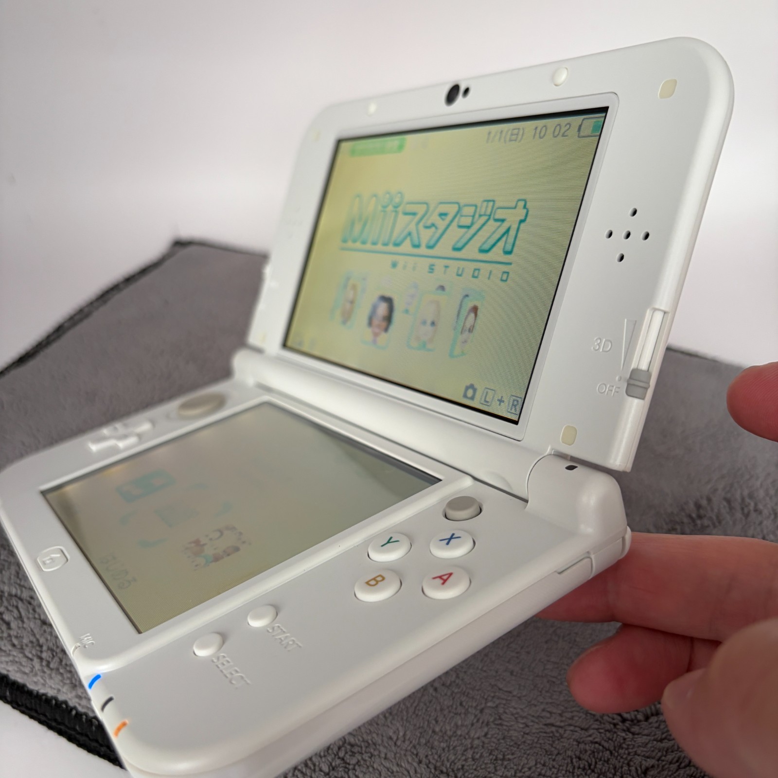 【Excellent5】Nintendo NEW 3DS LL XL Pearl White Mario Game Console From Japan