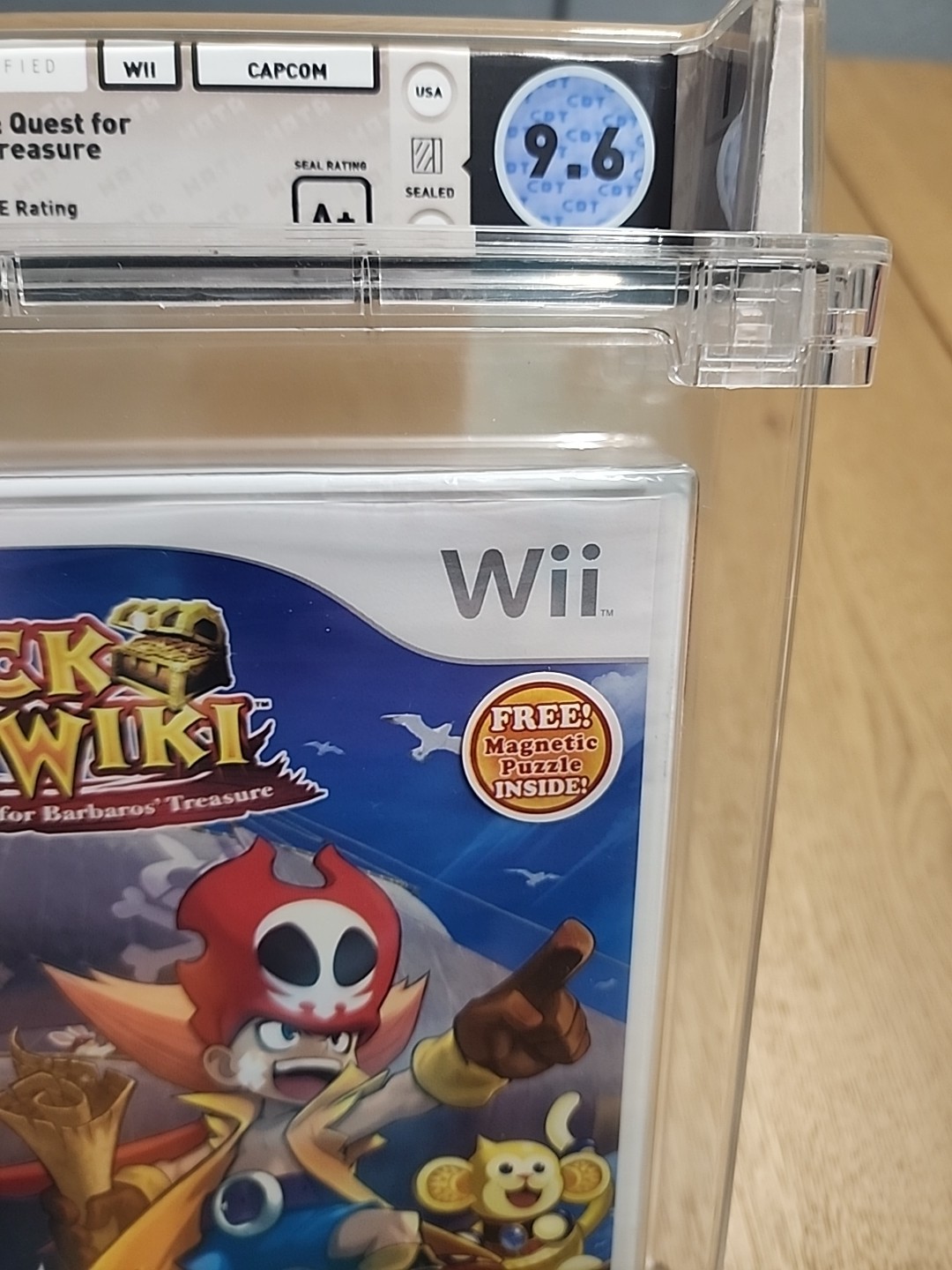 Zack & Wiki Quest for Barbaros Treasure Nintendo Wii new Magnetic Puzzle Variant