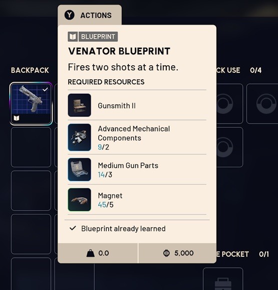 ARC Raiders – Venator Blueprint – Xbox/PC/PlayStation
