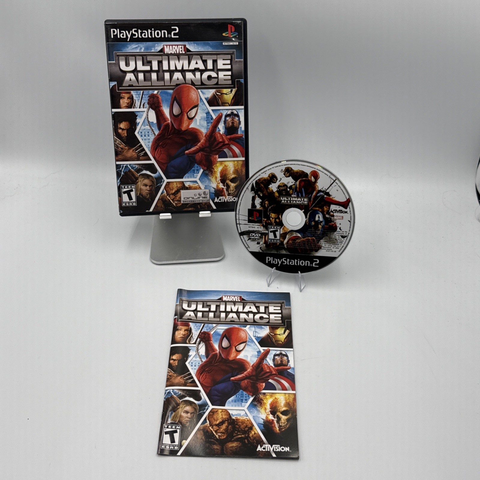 Marvel Ultimate Alliance (Sony PlayStation 2, 2006) Black Label CIB Complete