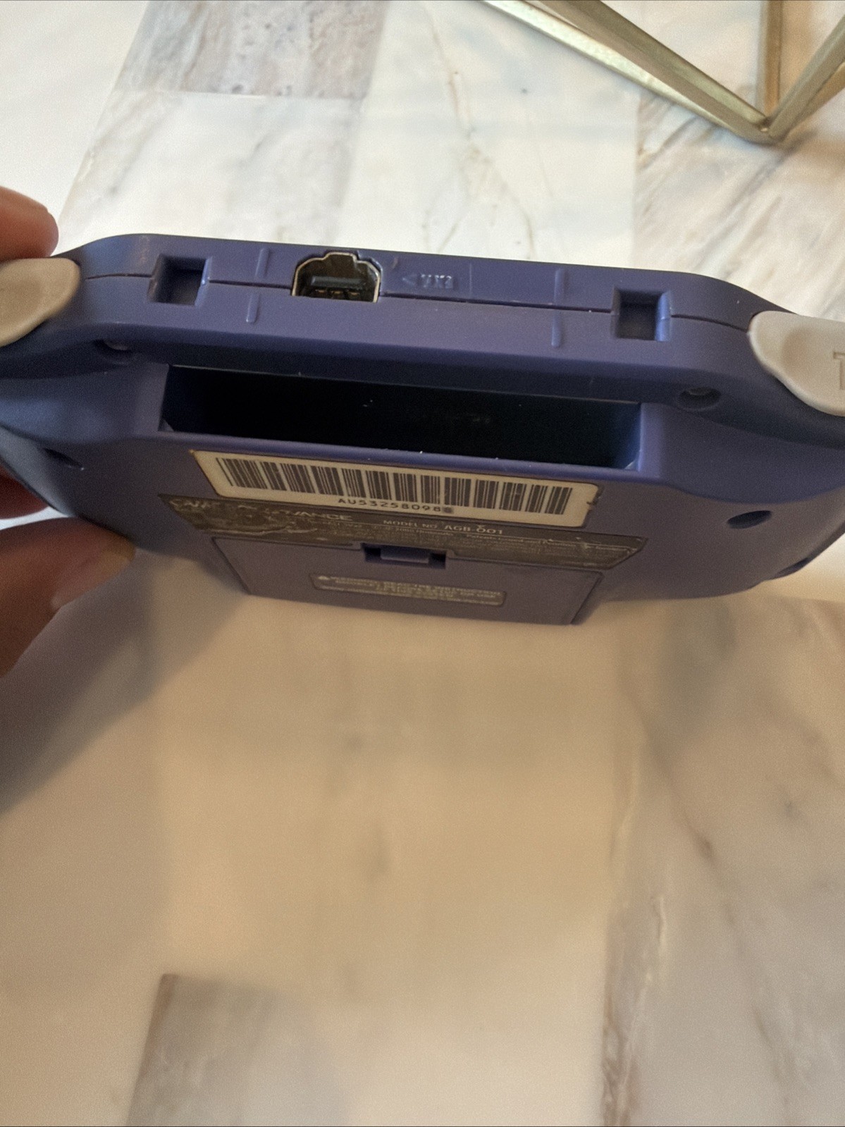 Nintendo Game Boy Advance Console (Indigo Purple AGB-001) Tested Working