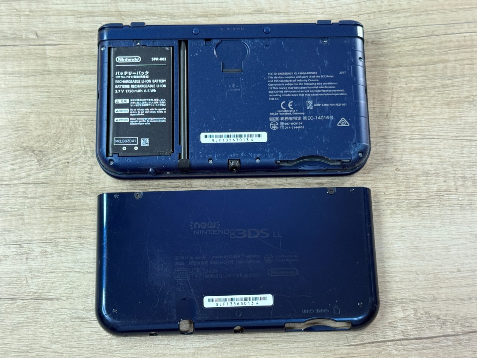 Nintendo New 3DS XL Metallic Blue Console Tested Japan ver R7672
