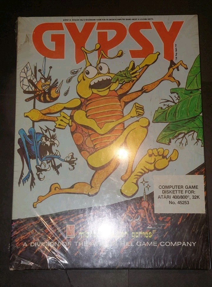 VINTAGE SEALED Gypsy (Atari 400/800, 1982) Avalon Hill Microcomputer Games Disk