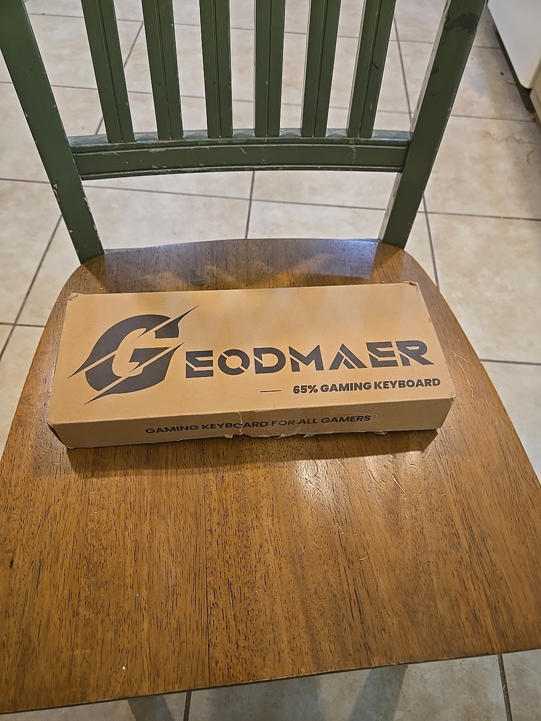 Geodmaer Black Grey 65% Wired Gaming Keyboard NIOB