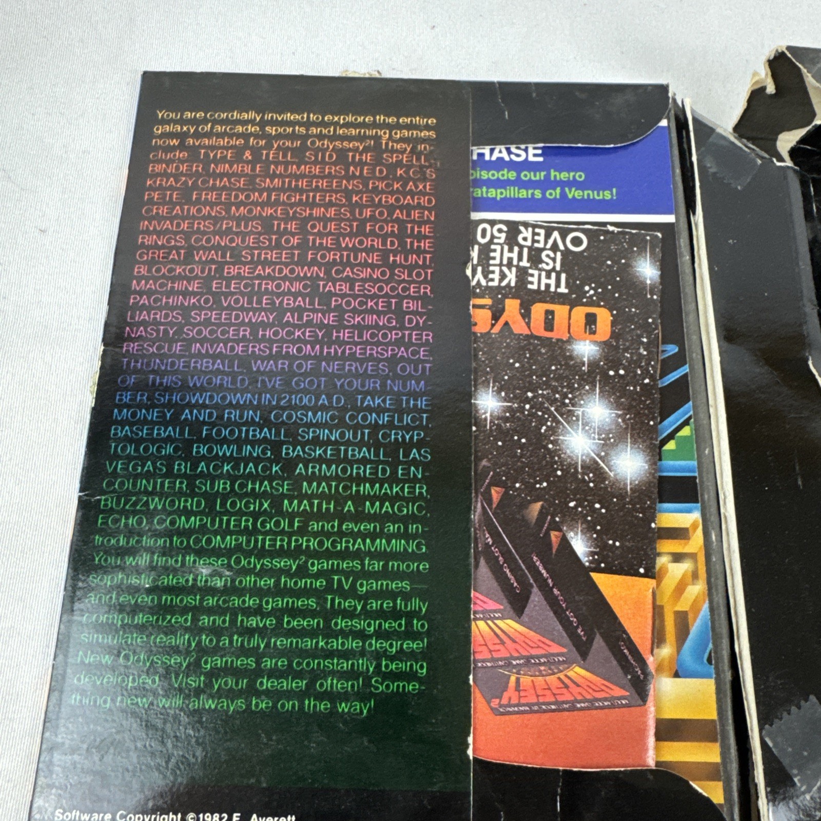 Magnavox Odyssey 2 KC’s Krazy Chase Complete CIB 1982 Video Game Cartridge