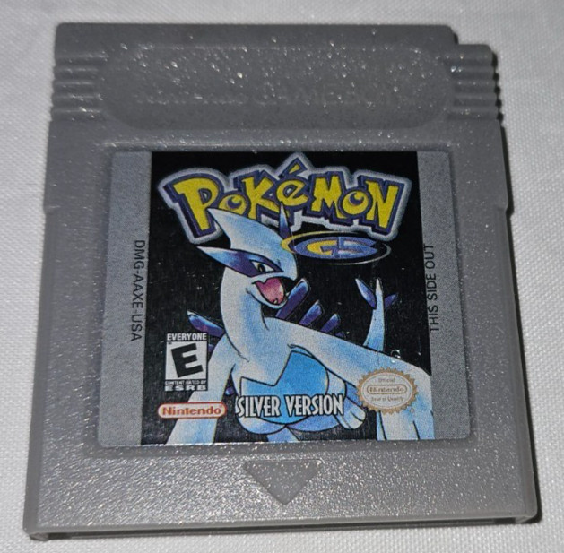 Pokemon Silver Cartridge Only Authentic Nintendo Game Boy New Battery USA Saves