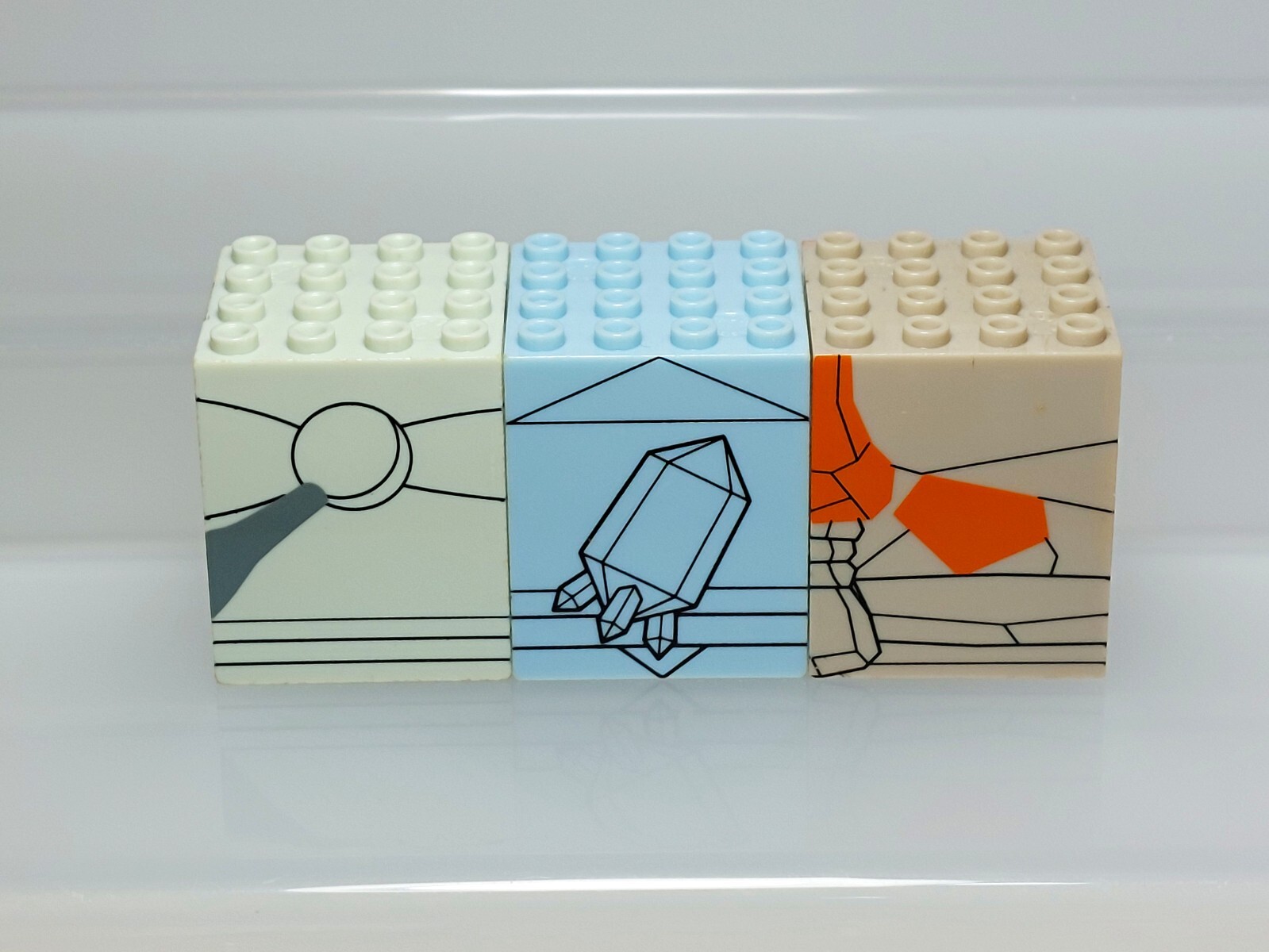 Registeel Regice Regirock Chara Blok Mega Bloks Lego Set Bandai 2005 Japan 1.6in