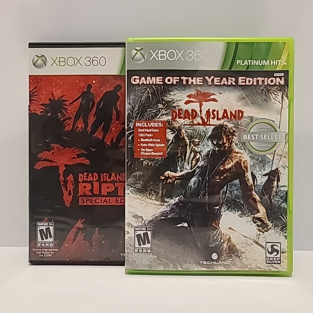 Dead Island & Riptide Lot Xbox 360 Action Role-playing Survival Horror Game