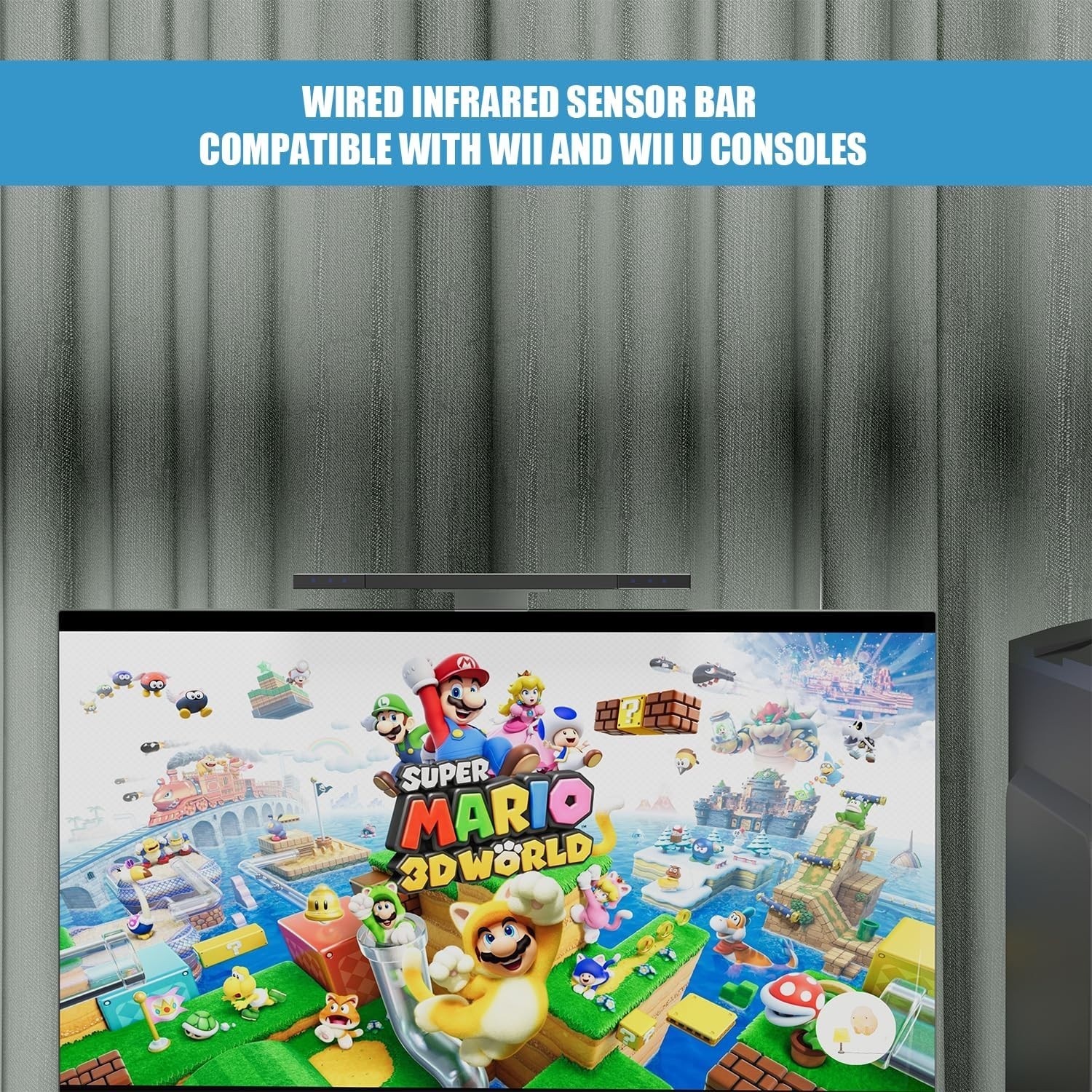 Wii Sensor bar, Wired Infrared Sensor Bar for Wii, Replacement Wired Infrared…