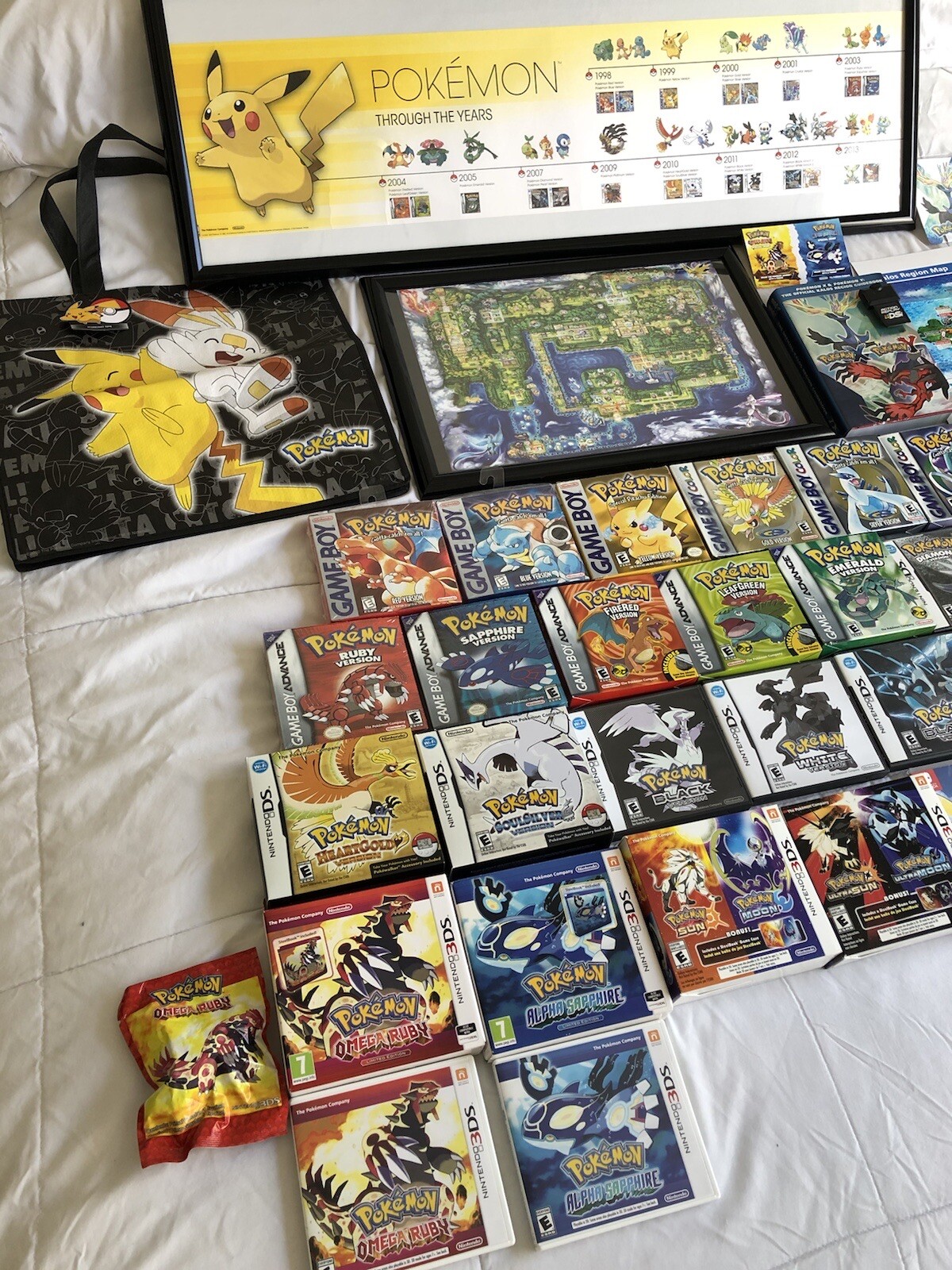 Pokemon Red Yellow Silver Gold Ruby Black White X Y FireRed Shield Moon Sun game