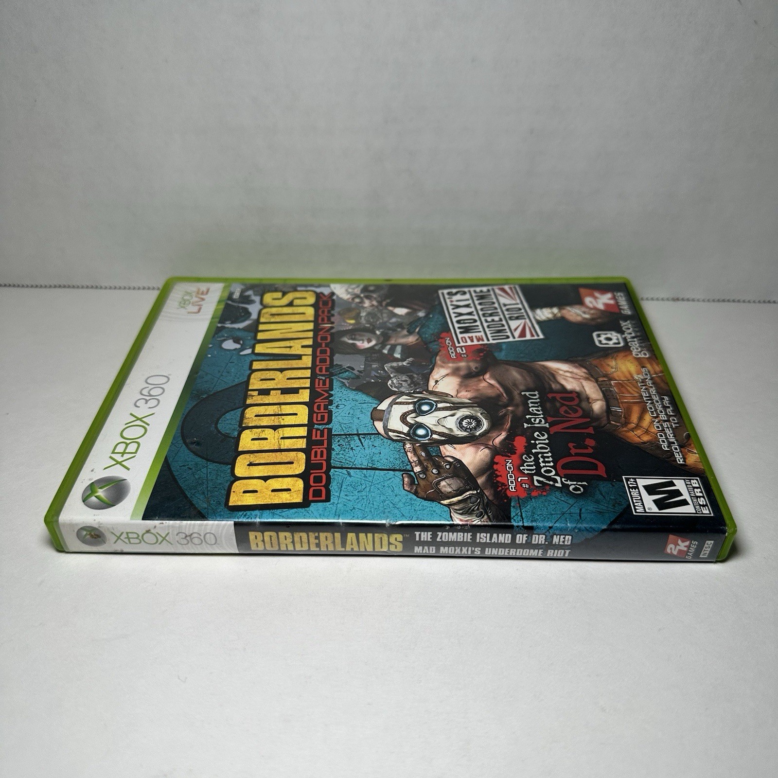 Borderlands Double Game Add-On Pack Zombie Island Mad Moxxi – Xbox 360 Complete