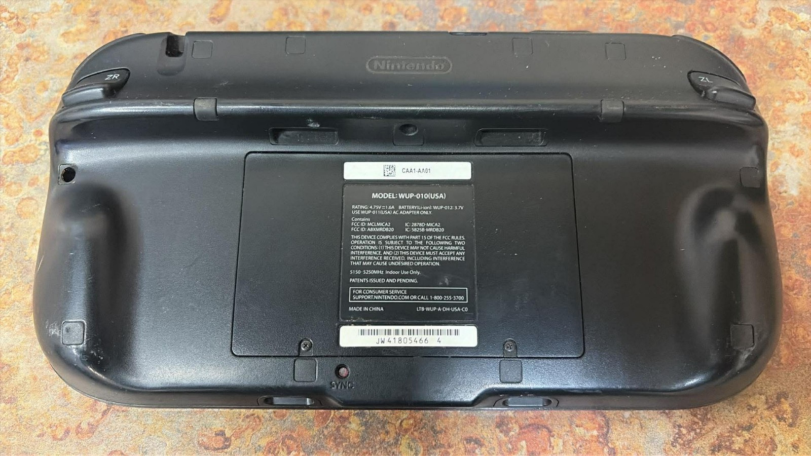 Wii U GamePad Game Pad Screen Only WUP-010(USA) Untested FOR PARTS or REPAIR USA