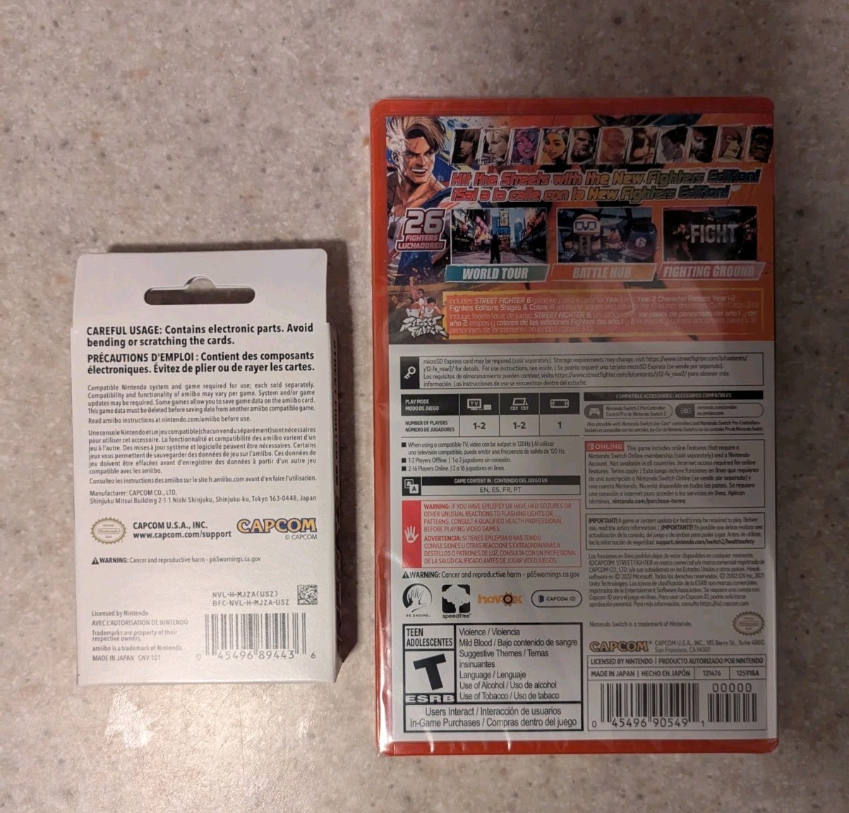 Street Fighter 6 Years 1-2 Fighters Edition for Nintendo Switch 2 + Amiibo Cards