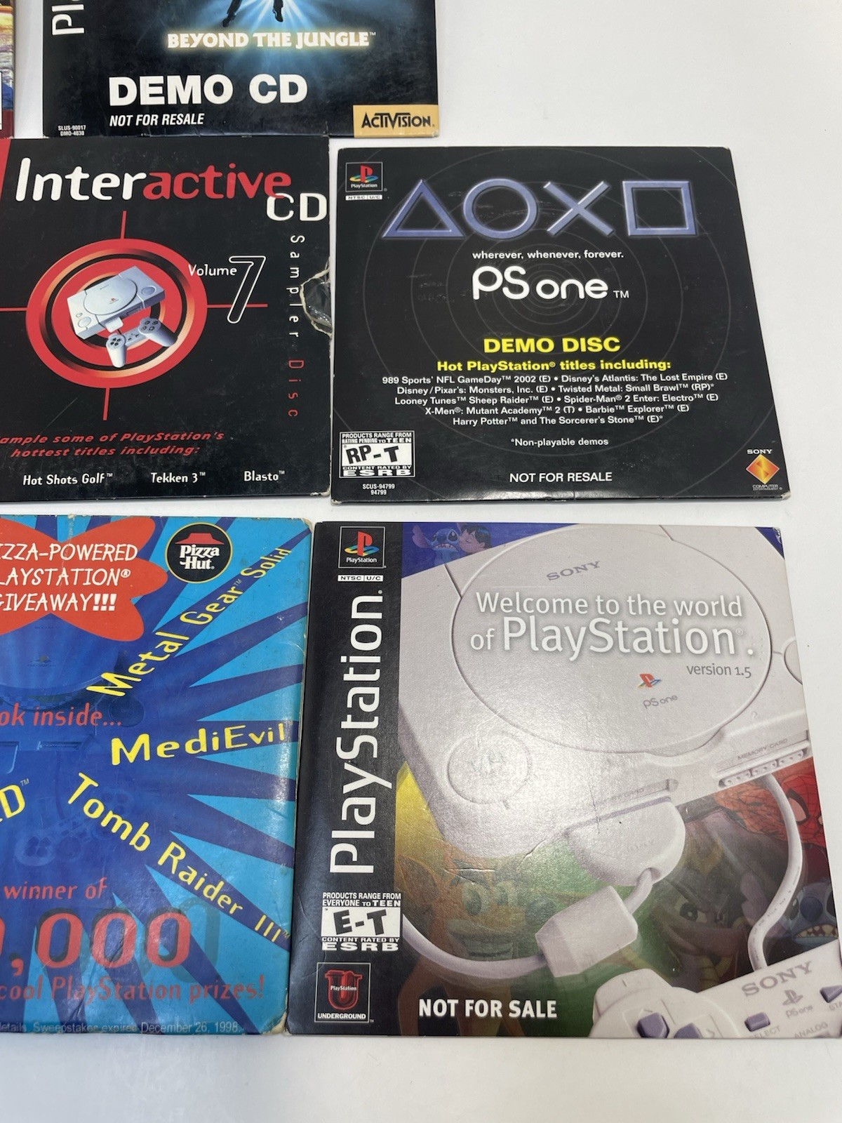 Sony PlayStation 1 Demo Disc Lot Of 8 Untested Condition Varies