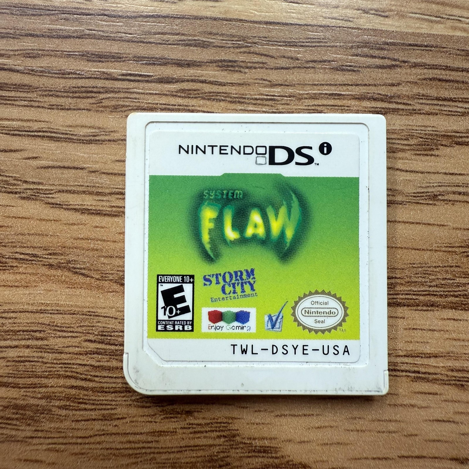 System Flaw Nintendo DS Video Game Cartridge Storm City Authentic Tested USA