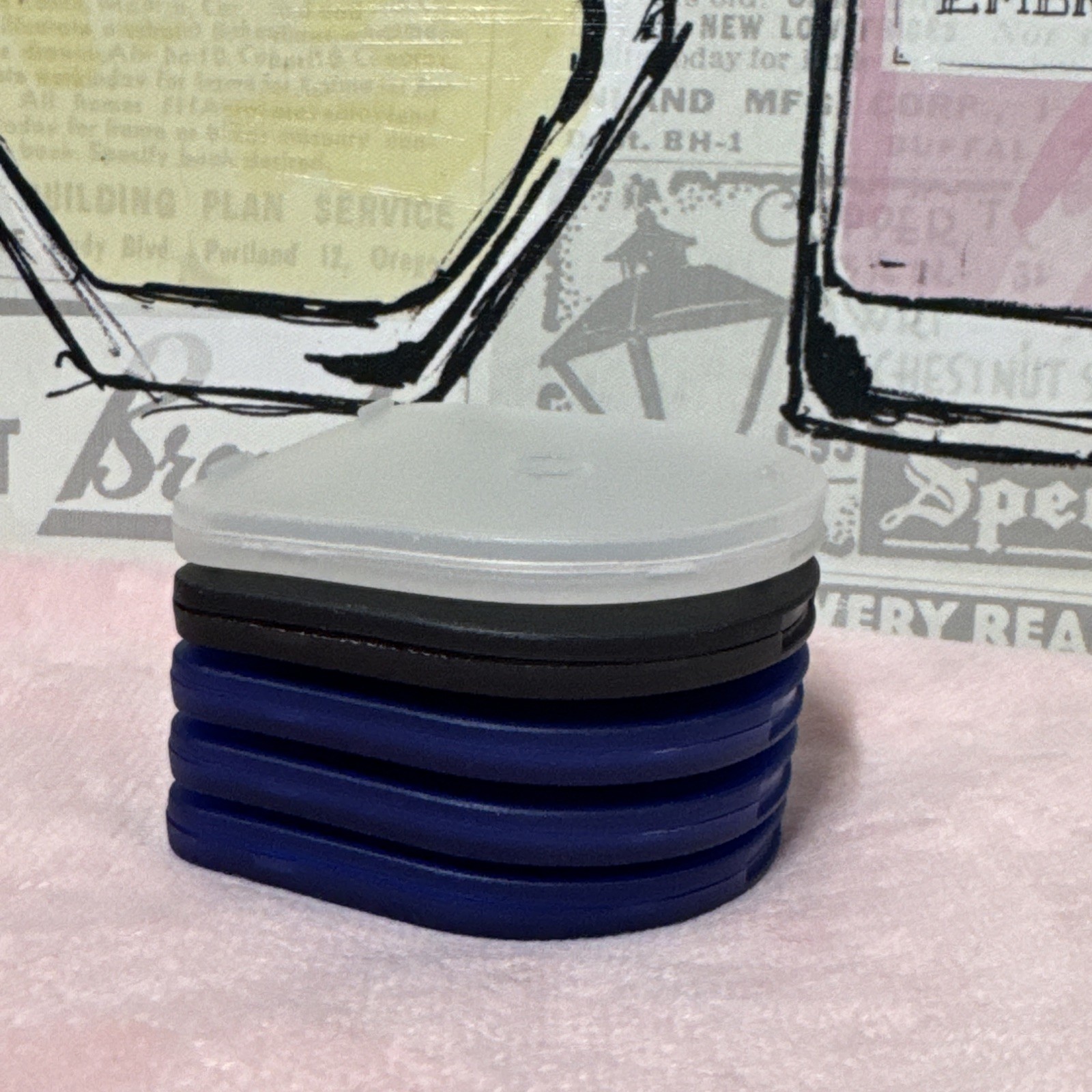 “1X PSP Blue- Black- Clear Mad Catz Game Carrying Case Set Of 5 PCs