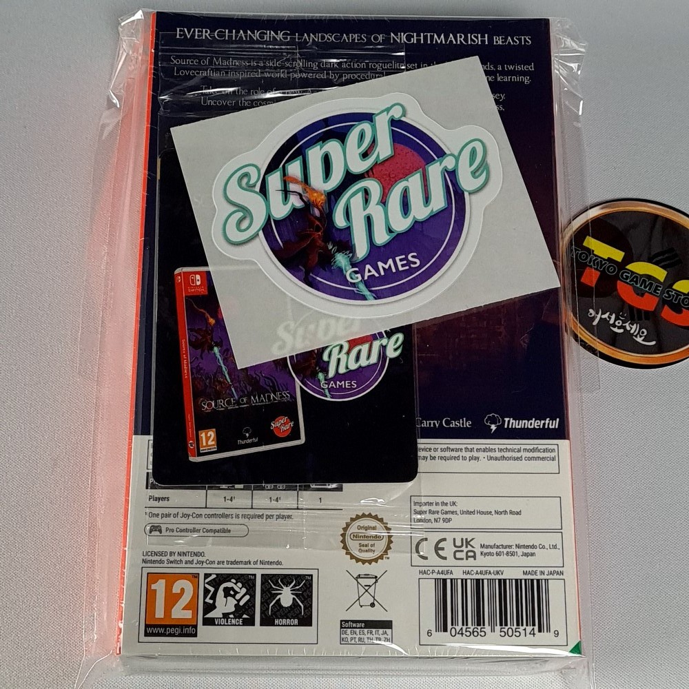 Source of Madness SWITCH Super Rare Games SRG82 (2000Ex.) NEW (EN-FR-ES-DE-IT-JP
