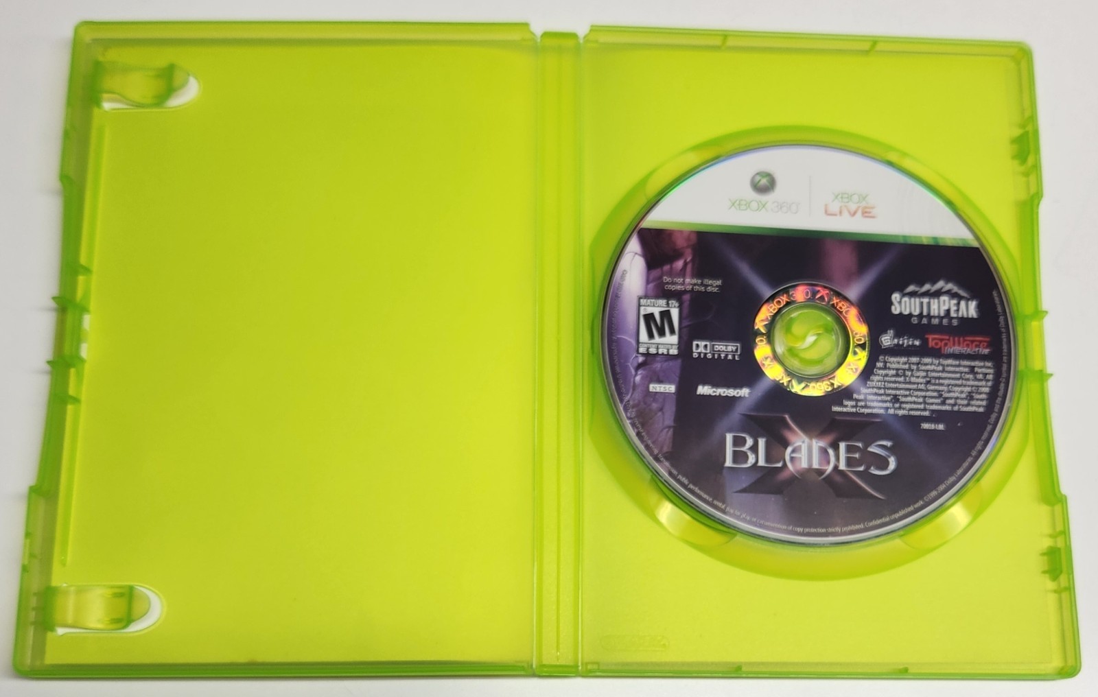 X-Blades (Microsoft Xbox 360, 2009) No Manual, Tested
