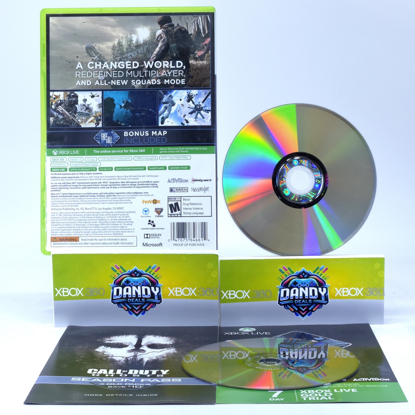 Call of Duty Ghosts CIB W/ Manual – Xbox 360